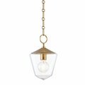 Hudson Valley 1 Light small Pendant 8308-AGB